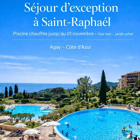 شقة Premium Genius - Separee -vue -jardin Cloture -terrasse -parking - Piscine Chauffee Du 04 Avril Au 01 Novembre- Raphael Saint-Raphaël